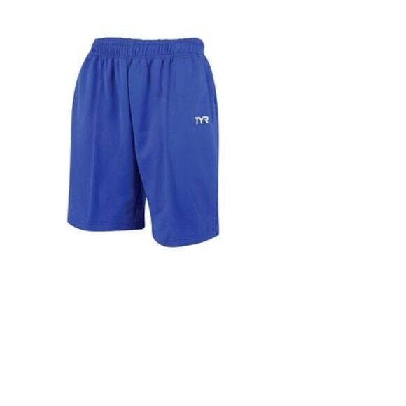 $35.00 TYR Male Warm-Up Shorts, Royal Blue, M - Picture 1 of 9